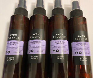 4 X Avon Essence Lavender & Ginger Room Spray 125ml Each RRP£16