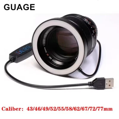 Guage LED Macro Ring Light Universal USB Led Video Light Canon Nikon Sony Laowa  - Image 1 of 4