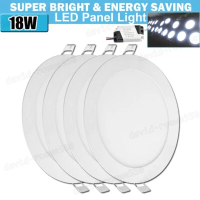 4 Pack 8 Inch LED Ceiling Lights Ultra-Thin Recessed Kit 6000K Daylight  Lamp - Image 1 of 4