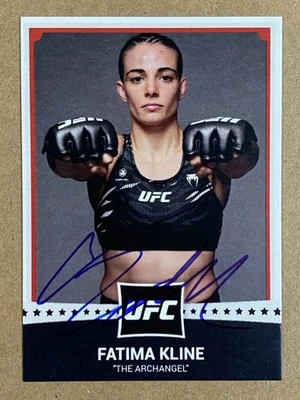 UFC/MMA STAR FATIMA KLINE AUTOGRAPH 2025 PORTRAIT TRADING CARD #4 - Image 1 of 2