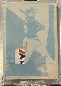 2021 Panini Immaculate Blue Tommy Pham Majestic Laundry Tag Printing Plate - Picture 1 of 2
