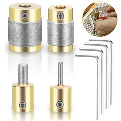 4Pcs Grinding Bits Set Stained Glass Grinder Head Bit for All Grinding Machines - Image 1 of 4