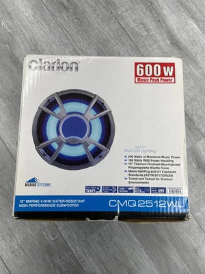 ¡¡NUEVO!! Subwoofer de alto rendimiento resistente al agua CLARION 10" 4-Ohm Foto 1 de 4