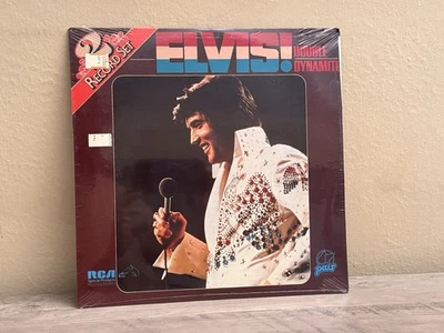 SEALED ELVIS PRESLEY DOUBLE DYNAMITE PAIR RCA RECORDS  COMPILATION SHRINK 2LP - Image 1 of 2