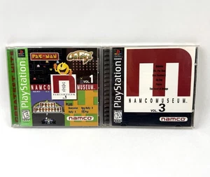 Namco Museum Vol. 1 & Vol. 3 PlayStation 1 PS1 PS2 Big M & Greatest Hits Tested - Picture 1 of 18