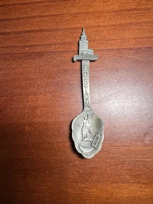 Cuchara de recuerdo vintage coleccionable en Estados Unidos, antigua iglesia norte Boston Massachusetts Foto 1 de 4