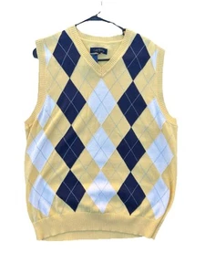 Club Room V-neck Sweater Vests Men's Medium Pullover Cotton - Picture 1 of 6