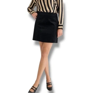 J. Crew Black Velvet Skirt - Picture 1 of 8