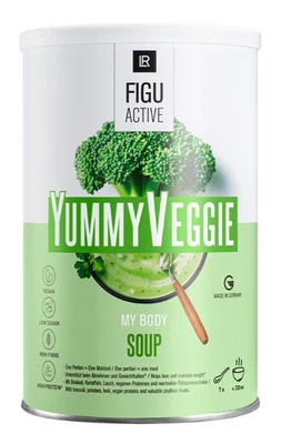 LR Figu Activ Suppe Veggi Gemüsesuppe Brokkoli Lauch Suppenpulver Mahlzeitersatz