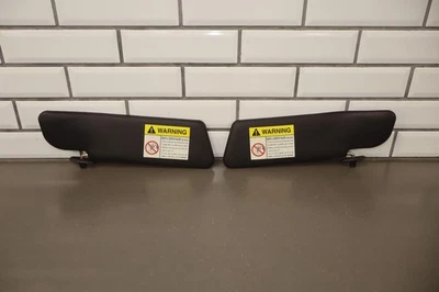 Mazda Miata 2000-2003 NB par de parasoles negros diestros y diestros vidrio limpio *Ver fotos* Foto 1 de 4