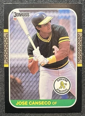 1987 DONRUSS JOSE CANSECO (OAKLAND ATHLETICS) #97 NM/MT - Image 1 of 2