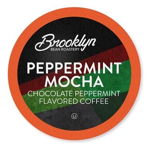 Brooklyn Beans Peppermint Mocha Coffee Pods 40 Count for Keurig K-Cup - Picture 1 of 3
