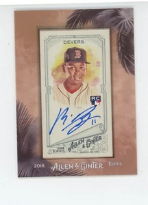 Rafael Devers 2018 Allen & Ginter A&G Rookie RC Autogramm Red Sox Superstar - Bild 1 von 2