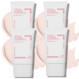 INNISFREE Tone Up NO SEBUM Sunscreen EX 60ml(2.02oz)x4ea (SPF50+ PA++++) Korea - Picture 1 of 15