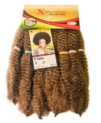 Expression ceres Xpression Ceres Afro Marley Kinky crochet hair extension,