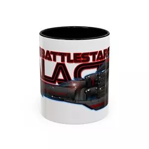 BATTLESTAR GALACTICA Colonial Viper Spaceship Collectible Coffee Art Mug 2 Sizes - Picture 1 of 17