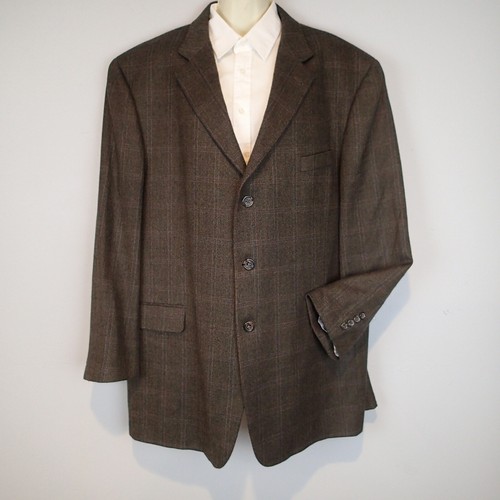 Cappotto sportivo Burberry London Kensington taglia 45 blazer lana giacca a quadri