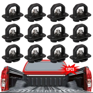 12PCS Tie Down Anchor Truck Bed Side Wall Anchors For Chevy GMC Sierra Pickup - Picture 1 of 7