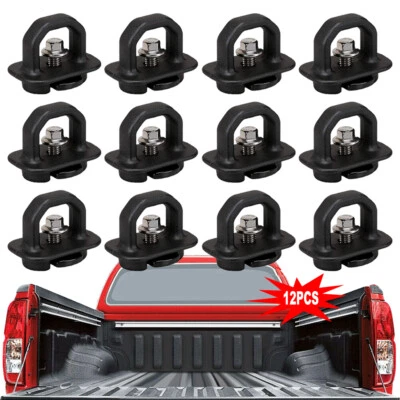 12PCS Tie Down Anchor Truck Bed Side Wall Anchors For Chevy GMC Sierra Pickup - Image 1 of 4