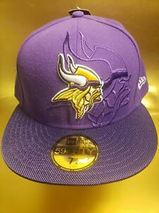 New Era Hat NFL Minnesota Vikings Purple  Sideline 59FIFTY Fitted Size 7 3/4