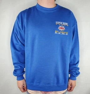 Sudadera De Colección 2000 St. Louis Rams x Lee Sport Super Bowl Bordada Azul Grande - Imagen 1 de 6