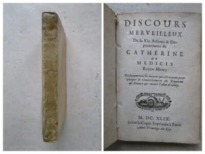 Henri ESTIENNE : Discours merveilleux vie actions CATHERINE DE MEDICIS, 1649. - Picture 1 of 15