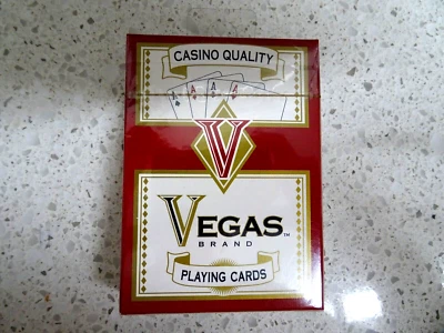 TARJETAS MARCA VEGAS - HASBRO - UNA BARAJA - CALIDAD CASINO - TOTALMENTE NUEVAS Foto 1 de 2