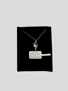Collana da donna argento 925 placcato ciondolo con cristallo swarovski originale - Foto 1 di 1