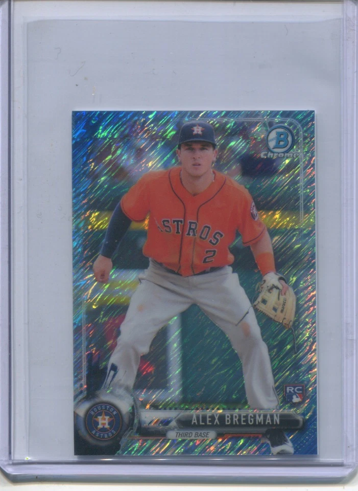 2017 BOWMAN CHROME MINI REFRACTOR ALEX BREGMAN RC CARD 19/150 ASTROS - Image 1 of 1