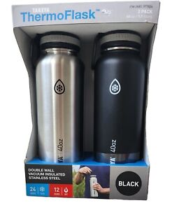 TERMO FLASK  DOUBLE  WALL  VACUUM INSULATED STAINLESS STEEL 2 pack  40 oz.