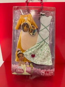 Disney Princess And The Frog Tiana Doll Fashions Wedding & Yellow Dress - Picture 1 of 6