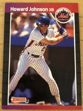 1989 Donruss Howard Johnson Baseball Card #235 Mets Third Base Mid-Grade