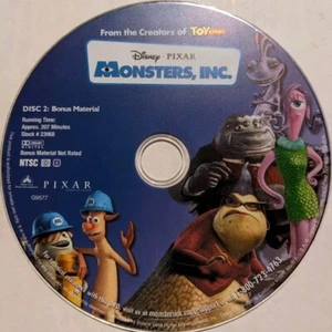 Disney Pixar Monsters Inc. Bonus Material Disc 2 - Picture 1 of 2