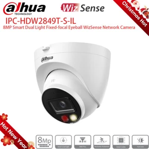 Dh 4K IP POE Camera IPC-HDW2849T-S-IL Full Color IR WizSense Smart Dual Light - Picture 1 of 12