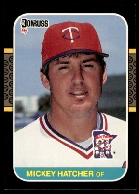 1987 Donruss - Mickey Hatcher #491 Minnesota Twins Baseball Card - Image 1 of 2