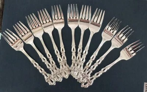 11 Onieda Community Chandelier Salad Forks - Picture 1 of 8