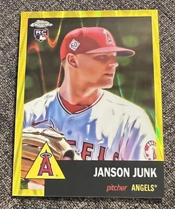 Janson Junk 2022 Topps Chrome Platinum ROOKIE Yellow Raywave Refractor /250 #280 - Picture 1 of 2