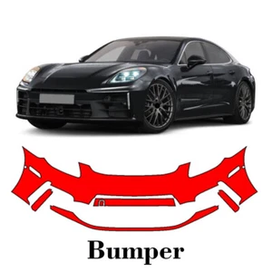 Front bumper PreCut PPF Paint Protection Film For Porsche Panamera 2024-2025 - Picture 1 of 7
