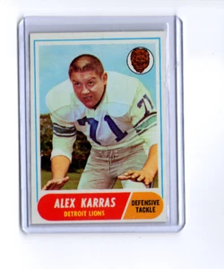1968 Topps FB Alex Karras Detroit Lions #130 ⭐️💥🎯EX - Bild 1 von 2