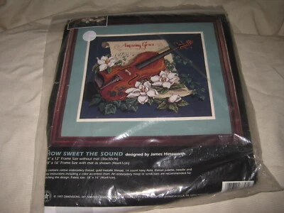 Dimensions Counted Cross Stitch Kit HOW SWEET THE SOUND Amazing Grace 3843 - Image 1 of 3