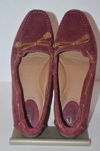 CLARKS ARTISAN WOMEN'S BROWN SUEDE DRIVING LOAFERS - SIZE 7M - STYLE #66486 - Picture 1 of 7