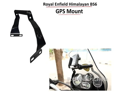 SCHWARZES "GPS MOUNT KIT" PASSEND FÜR ROYAL ENFIELD HIMALAYAN 411 BS6 - Bild 1 von 4