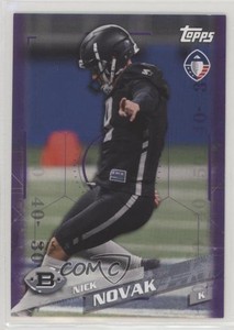 2019 Topps Alliance of American Football Purple /5 Nick Novak #164