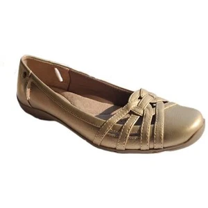 LifeStride Womens Gold Casual Comfort Flats Size 8 Medium Diverse - Picture 1 of 8