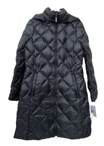 Cappuccio gonfio donna Michael Kors confezionabile M verde oliva trapuntato $240