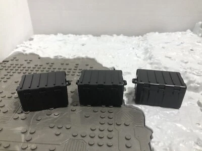 Halo COD Mega Bloks Construx e outros blocos compatíveis 3 X Lg estojo utilitário preto - Imagem 1 de 4