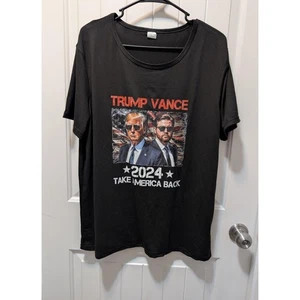 Trump Vance 2024 Donald Trump J.D. Vance Take America Back T-Shirt Unisex Sz. XL - Bild 1 von 5
