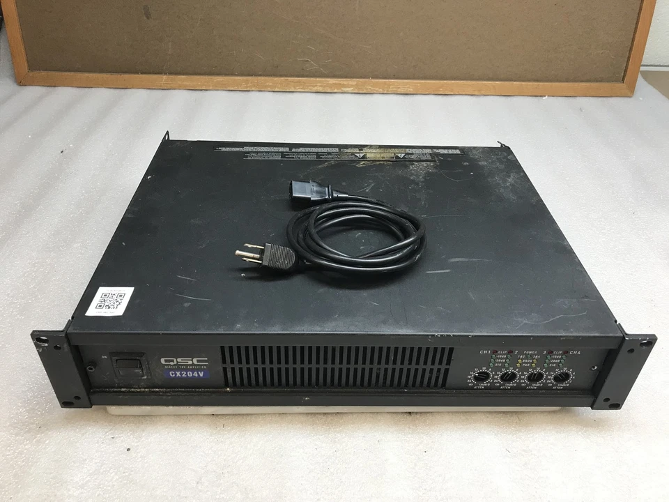 QSC CX204V 4-Channel Professional Rack Mountable Power Amplifier - Read Desc - Image 1 of 4