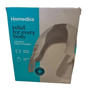 Homedics Soothes Neck Tension Vibration Neck Massager with Heat & Handles - Picture 1 of 5