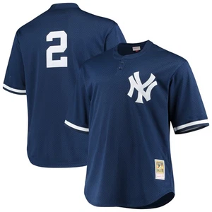 Men's Mitchell & Ness Derek Jeter Navy New York Yankees Big & Tall Batting - Picture 1 of 3